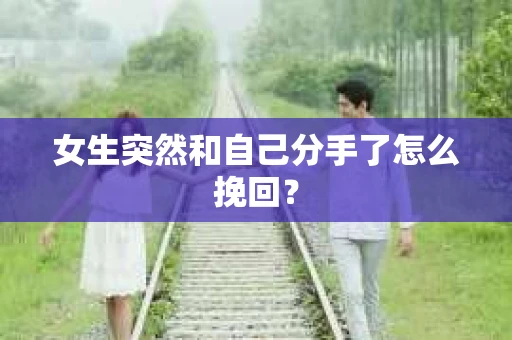 女生突然和自己分手了怎么挽回? 女生突然和自己分手了怎么挽回?