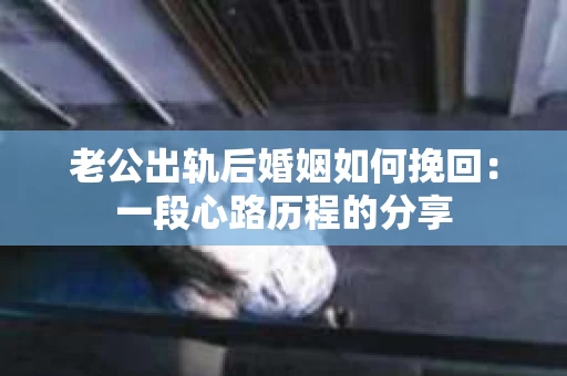 老公出轨后婚姻如何挽回：一段心路历程的分享