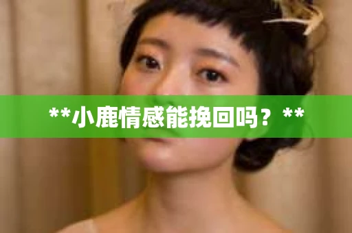 **小鹿情感能挽回吗？**