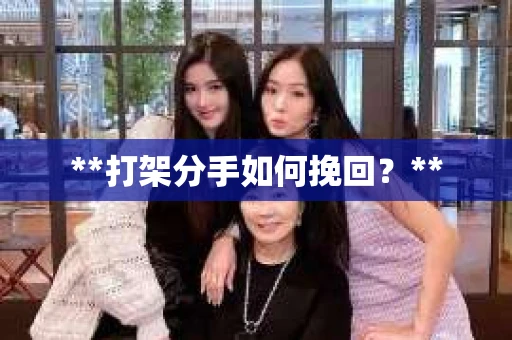 **打架分手如何挽回？**