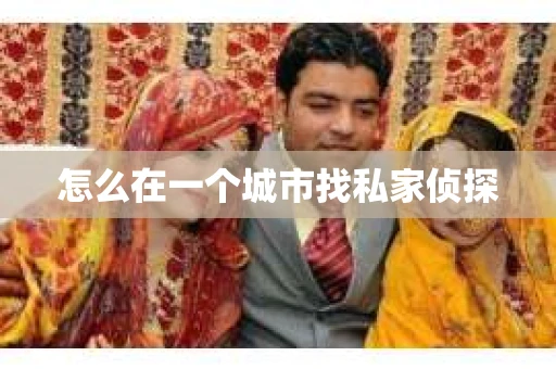 怎么在一个城市找私家侦探