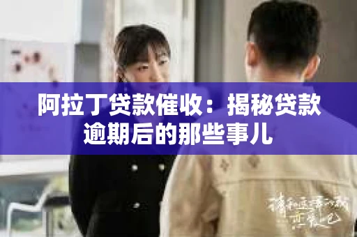 阿拉丁贷款催收：揭秘贷款逾期后的那些事儿