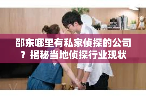 邵东哪里有私家侦探的公司？揭秘当地侦探行业现状