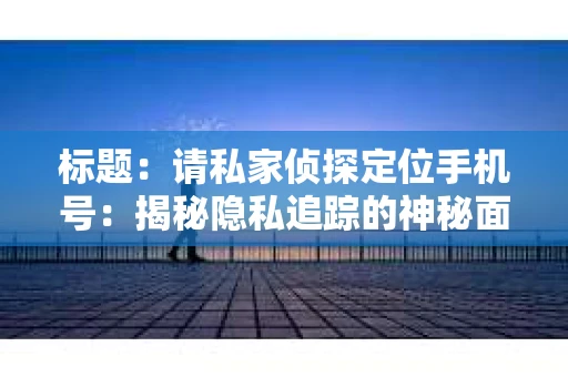 标题：请私家侦探定位手机号：揭秘隐私追踪的神秘面纱