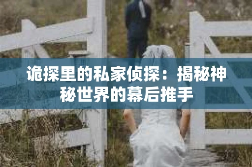 诡探里的私家侦探：揭秘神秘世界的幕后推手