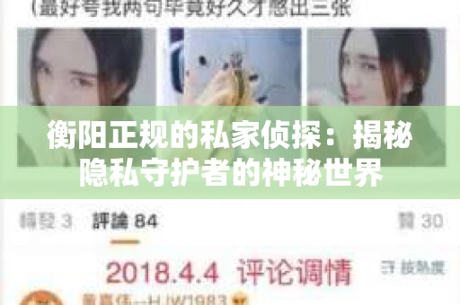 衡阳正规的私家侦探：揭秘隐私守护者的神秘世界
