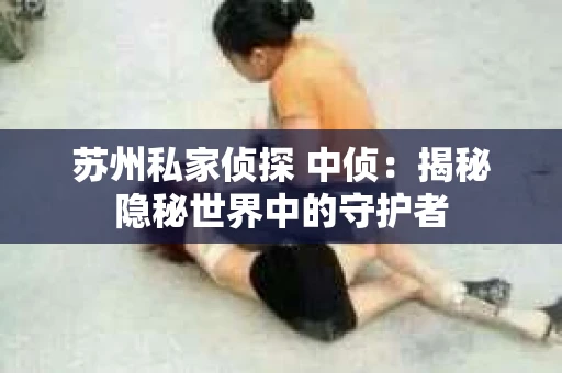 苏州私家侦探 中侦：揭秘隐秘世界中的守护者