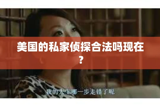 美国的私家侦探合法吗现在？