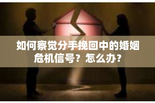 如何察觉分手挽回中的婚姻危机信号？怎么办？