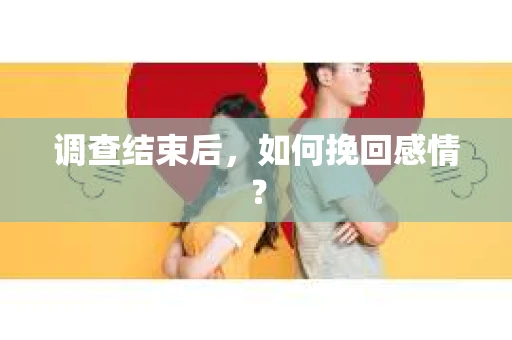 调查结束后,如何挽回感情? 调查结束后,如何挽回感情?