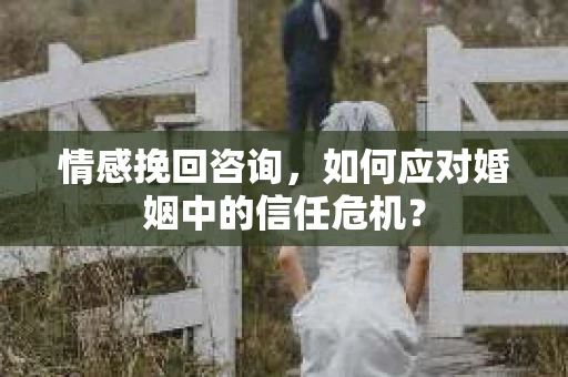 情感挽回咨询，如何应对婚姻中的信任危机？