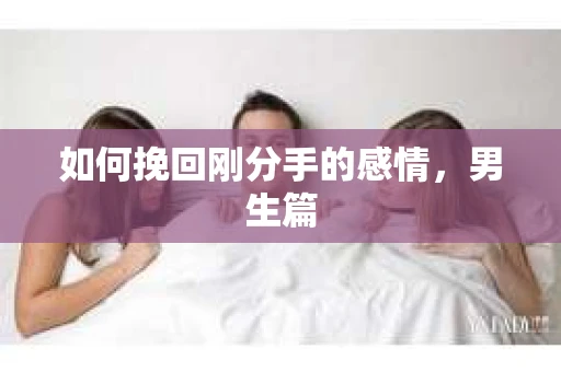 如何挽回刚分手的感情，男生篇