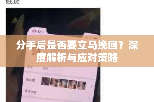 分手后是否要立马挽回？深度解析与应对策略