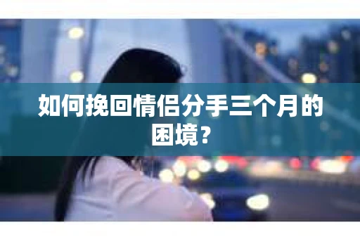 如何挽回情侣分手三个月的困境？